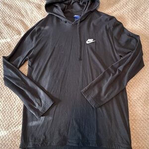 Nike Men's Black Hoodie Shirt